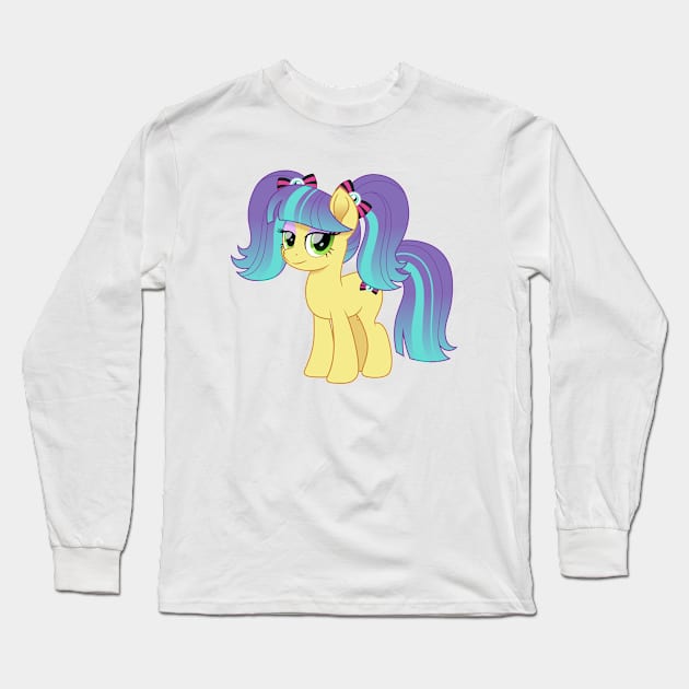 Pixel Pizzazz pony Long Sleeve T-Shirt by CloudyGlow